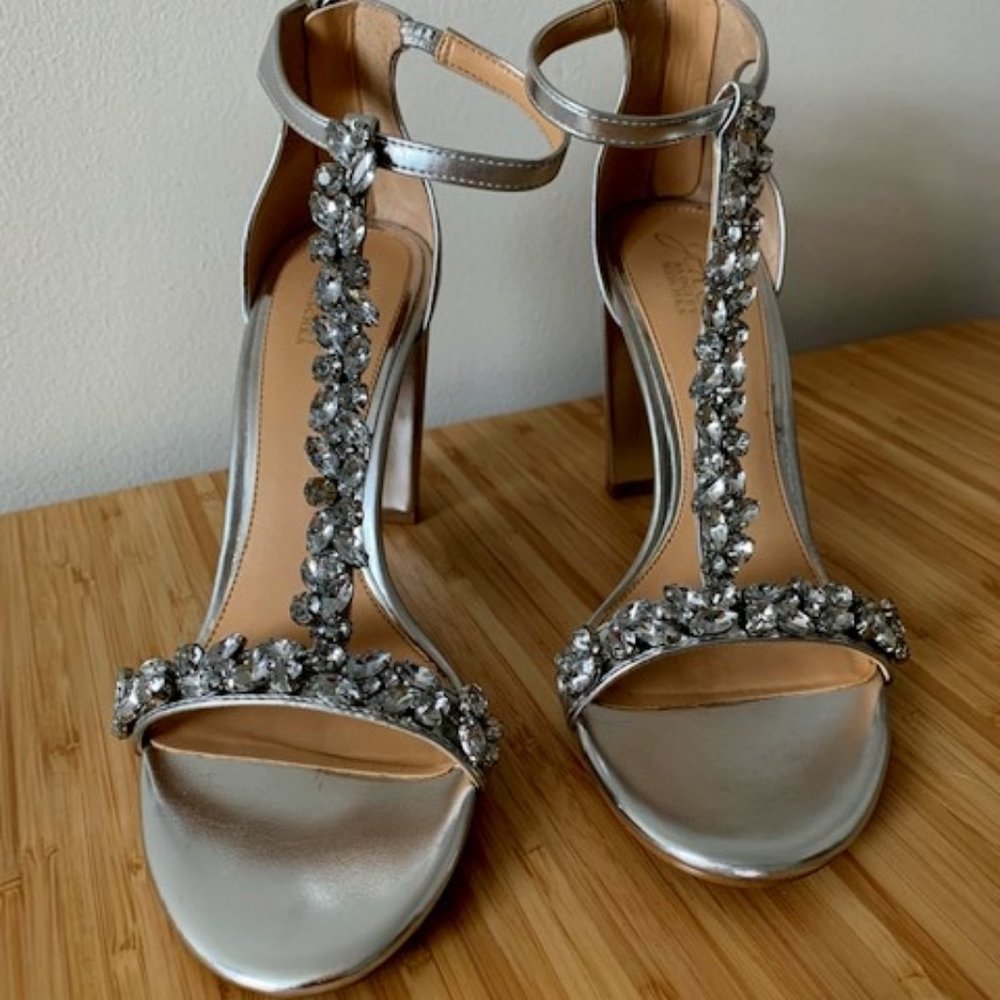 Silver Wedding Heels